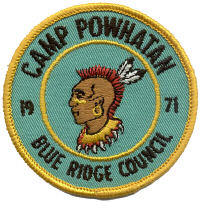 Camp Powhatan 1971 Pocket Patch