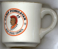 Camp Powhatan 1972 Mug