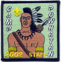 Camp Powhatan 2002 Staff Pocket Patch