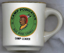 Camp Powhatan 1971 Camp Leader Mug