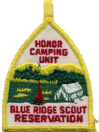 Blue Ridge Scout Reservation Honor Camping Unit Pocket Patch